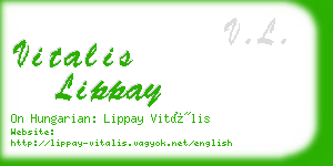 vitalis lippay business card